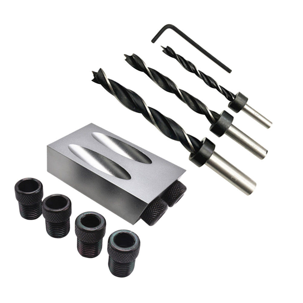 34pcs Oblique Hole Drill Set 1 - Woodworking Joint reseña y precio