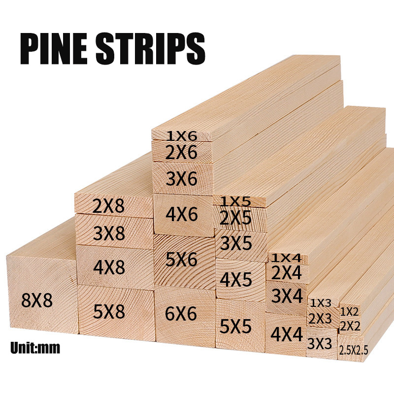 Length 10-100cm Solid Pine Woo - Lumber Woodworking reseña y precio