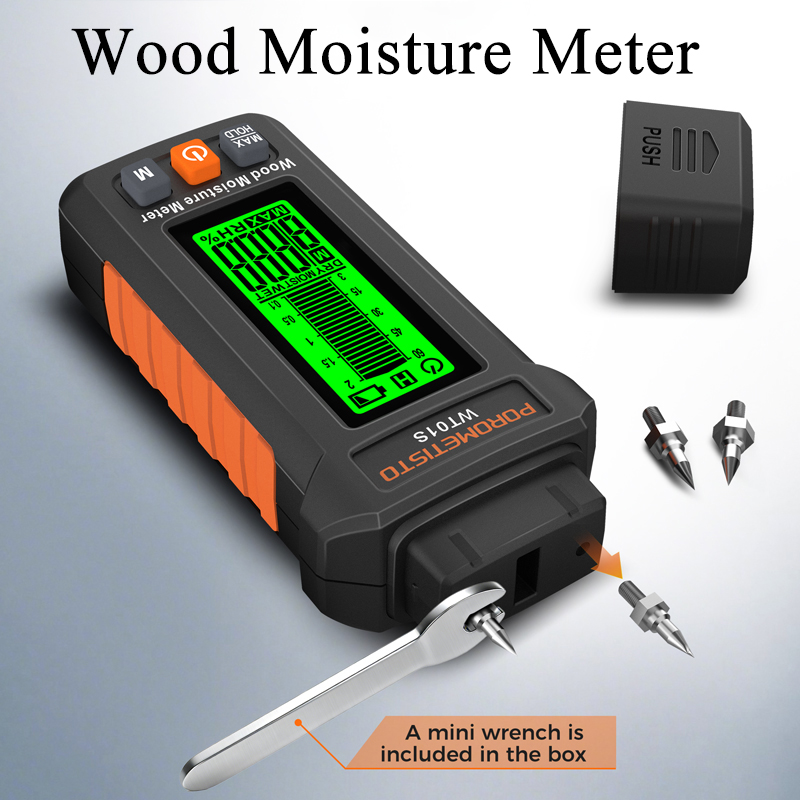 WT01S Two Pins Wood Humidity T - Lumber Woodworking reseña y precio
