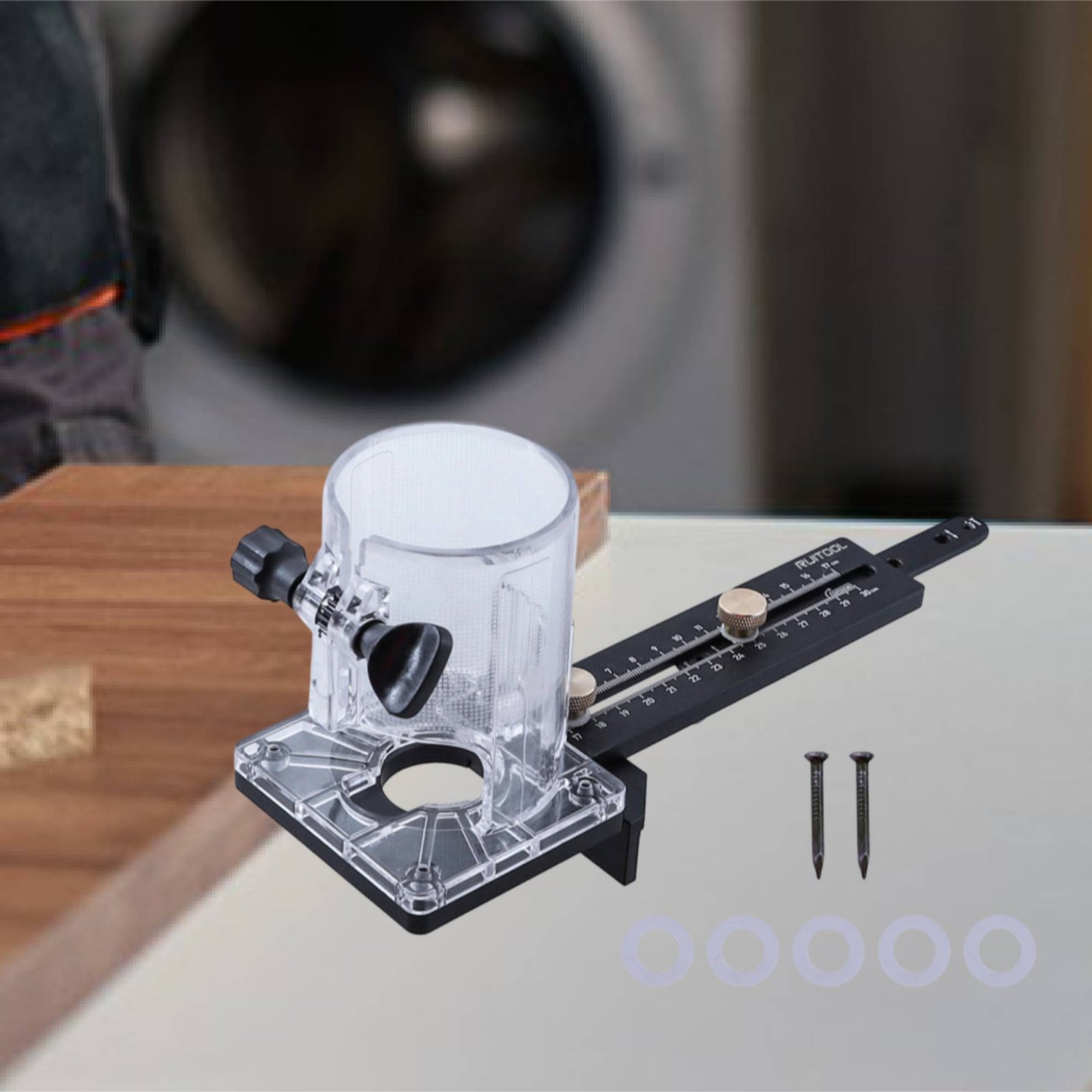 Router Circle Cutting Jig Mult - Woodworking Carpenter reseña y precio
